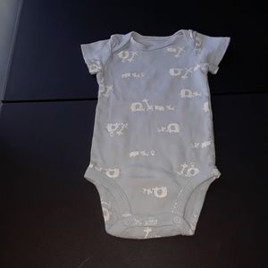 Boys Baby Infant Light Blue onesie